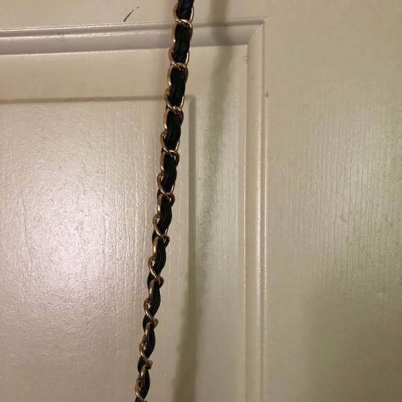 Black Crossbody Bag w/ Gold Detailing - Picture 3 of 5